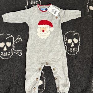 Gray Santa Claus Kids One Piece